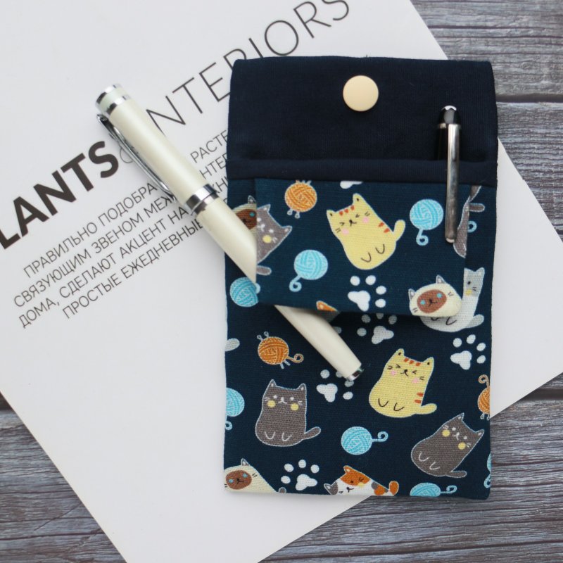 有前片 医师袍口袋型笔袋 护理师笔袋 - 电脑包 - 棉．麻 