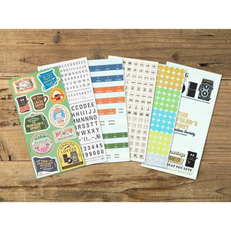 【预购】Traveler's Notebook 2026 贴纸(限定) - 笔记本/手帐 - 纸 多色