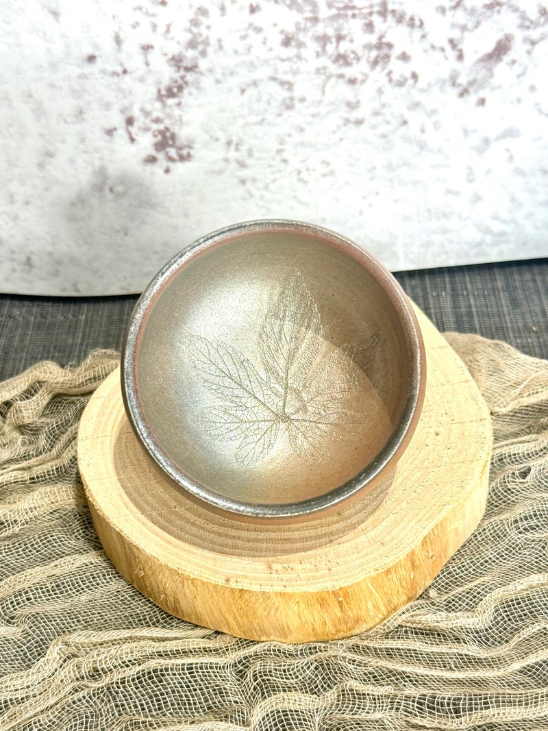 柴烧枫叶杯 - 茶具/茶杯 - 陶 