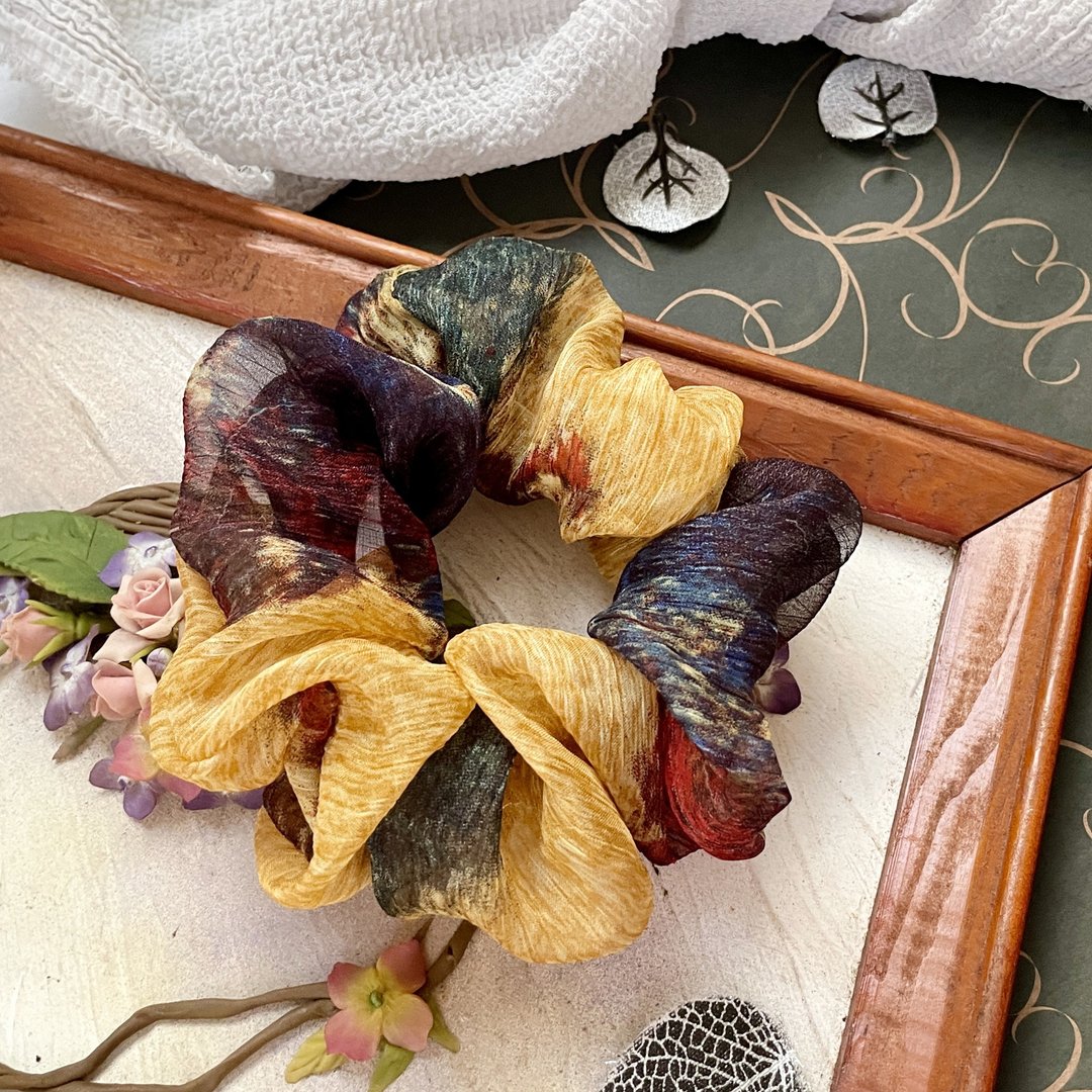 布艺大肠圈 / 压皱雪纺大肠发圈 发圈 发束 发绳 发饰 - 发饰 - 其他材质 