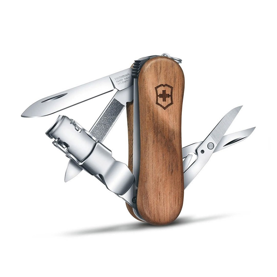 VICTORINOX 瑞士维氏 瑞士刀 Nail Clip Wood 580 65mm 0.6461.63 - 露营用品 - 不锈钢 咖啡色