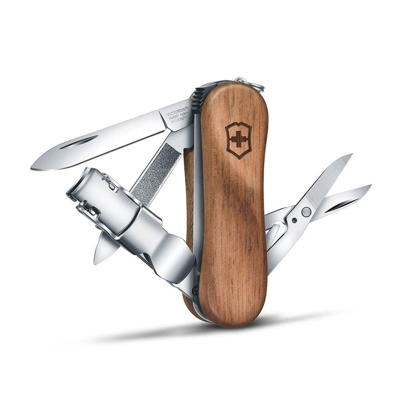 VICTORINOX 瑞士维氏 瑞士刀 Nail Clip Wood 580 65mm 0.6461.63 - 露营用品 - 不锈钢 咖啡色