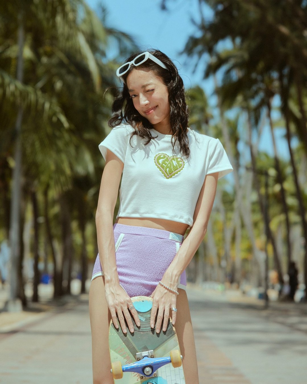 WildBlue - Betty 短版 T 恤 - 女装 T 恤 - 其他材质 白色