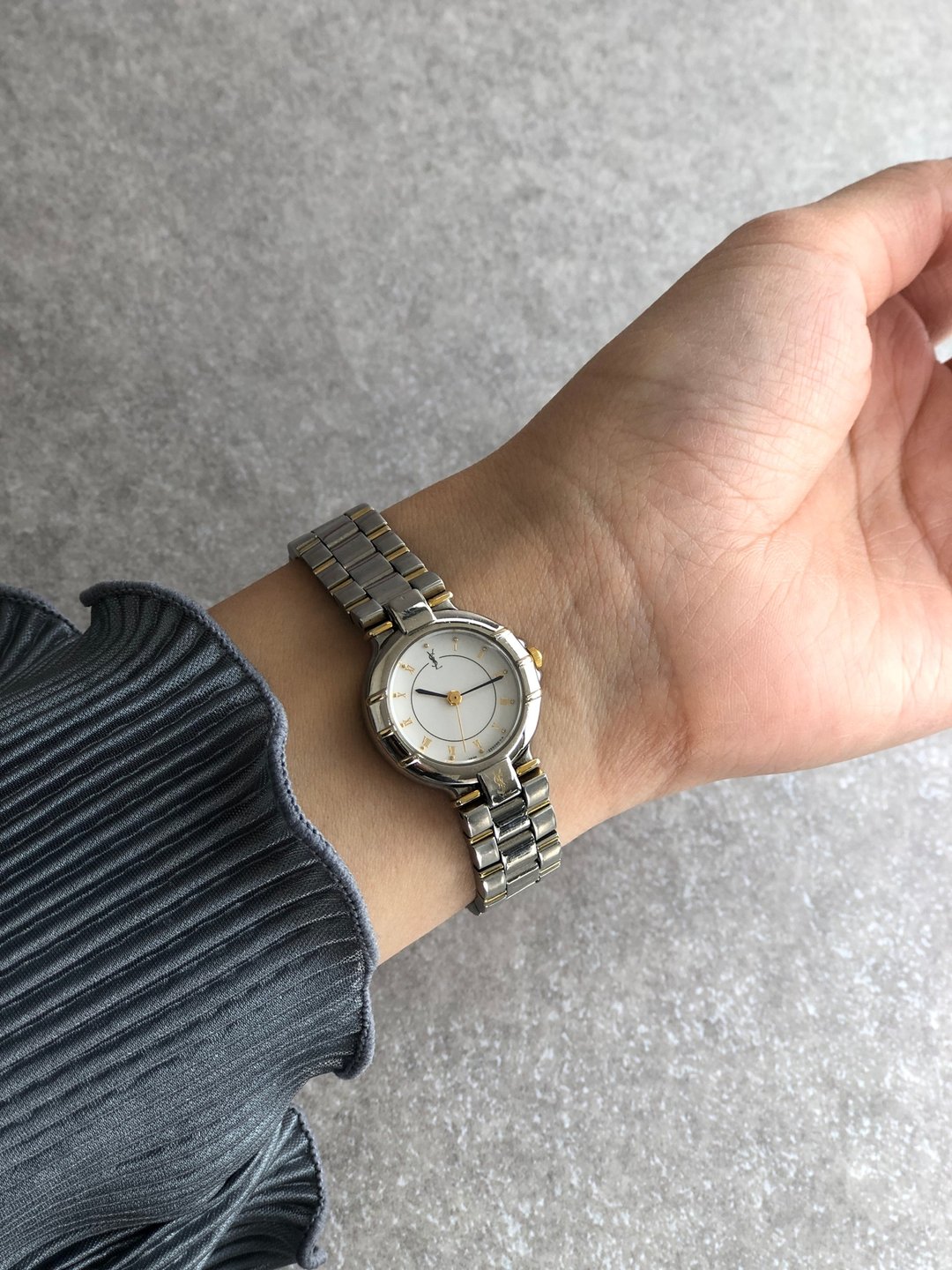 【日本直送 名牌中古包】Yves Saint Laurent 伊夫圣罗兰 手表 银色 YSL 4630-E63468Y t5zhgy - 女表 - 不锈钢 银色