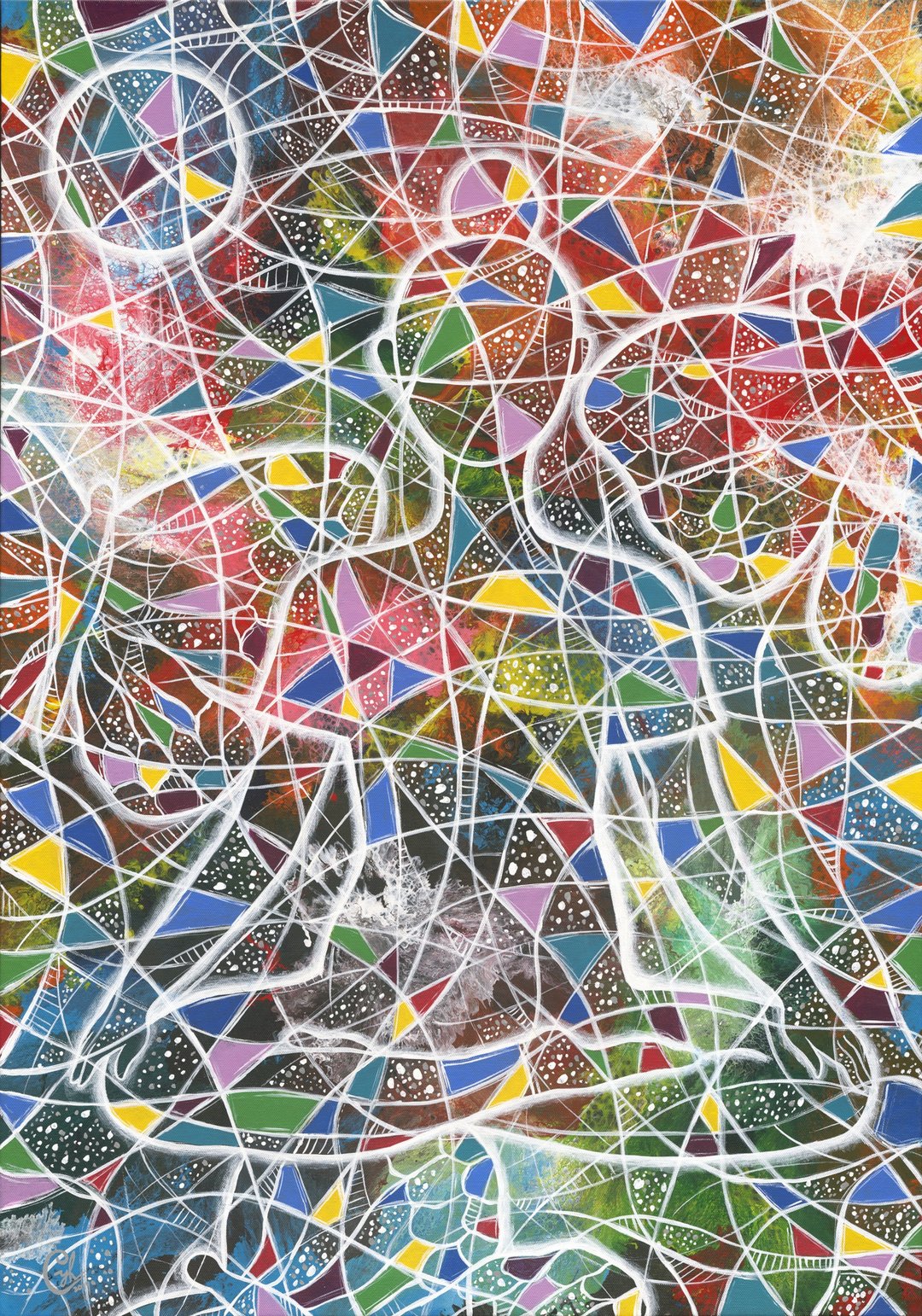 瑜伽绘画－心的流动 8 - 海报/装饰画/版画 - 棉．麻 多色