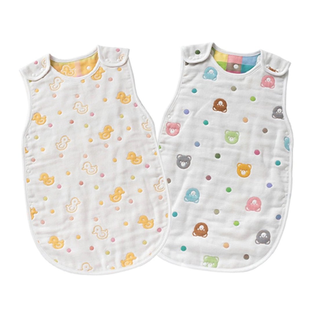【日本OP mini】婴童六重棉纱防踢袍/纱布背心 两款可选 - 婴儿床上用品 - 棉 