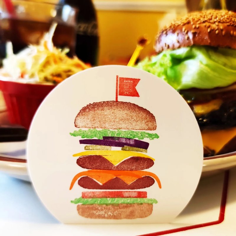 好きなだけ積み重ねれる　夢のハンバーガースタンプ　TO-MEI HAN タワー重ねバーガー - 印章/印台 - 树脂 透明