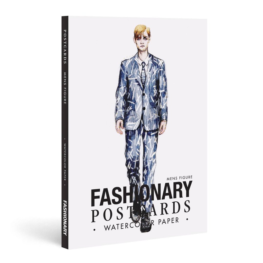FASHIONARY- 水彩纸明信片组/ 男版 - 卡片/明信片 - 纸 