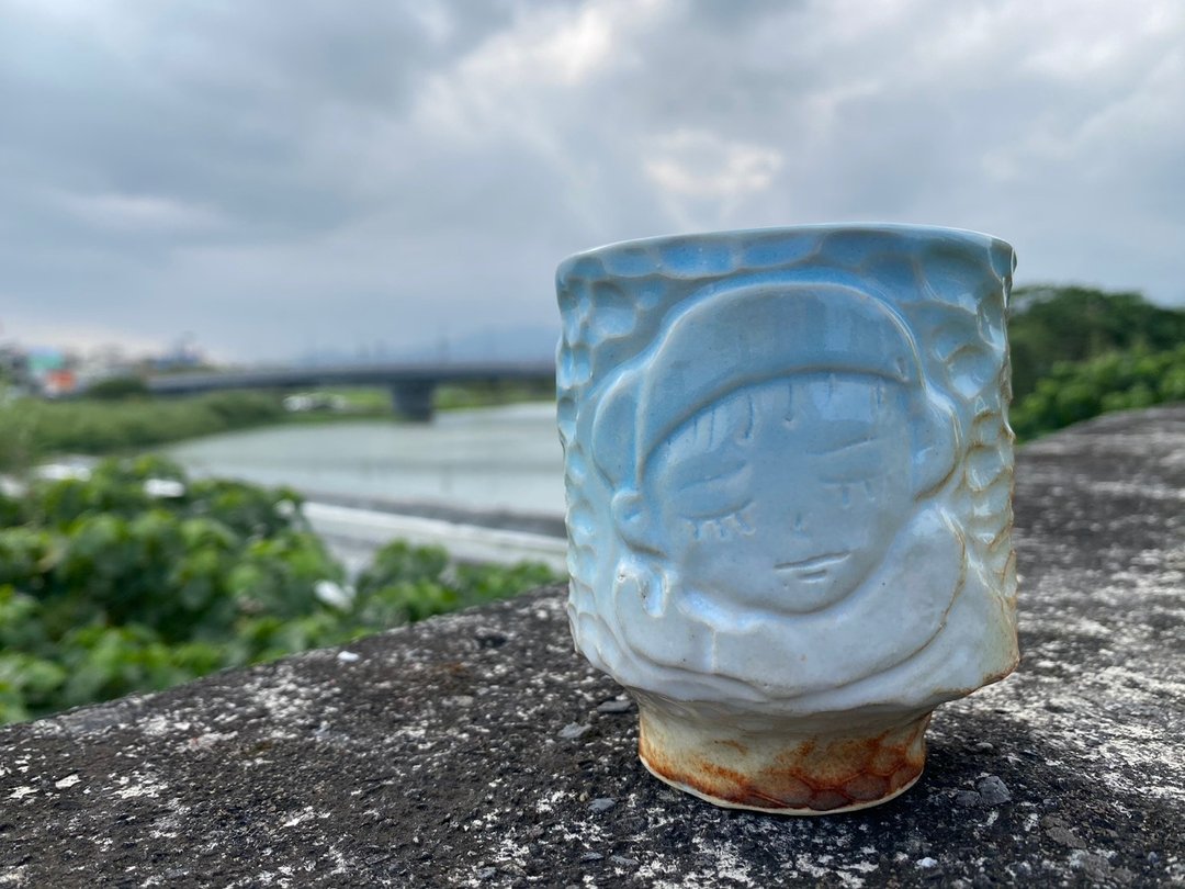 杯-刻印杯 - 摆饰 - 陶 蓝色