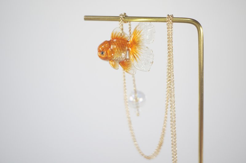 泰狮金鱼毛衣链三色入 独立设计 好运锦鲤创意配饰 交换礼物 - 项链 - 树脂 多色