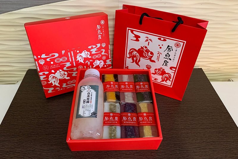 原味(无糖)白木耳露 x 水晶糕礼盒 - 蛋糕/甜点 - 新鲜食材 红色