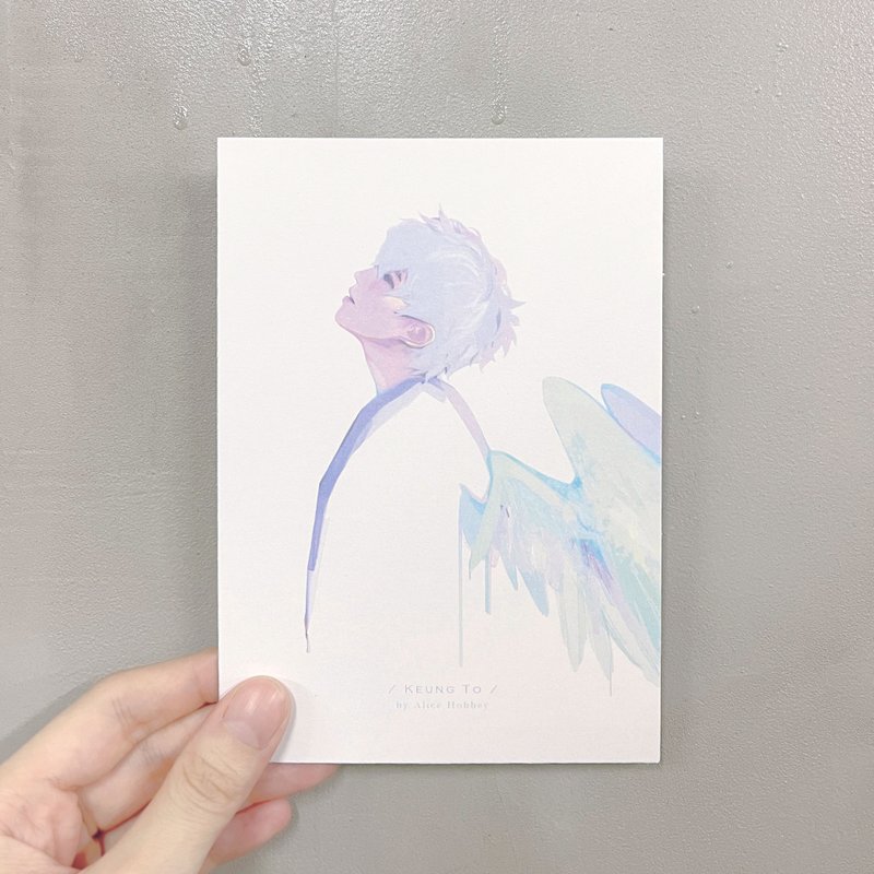 Alice Hobbey Mirror姜涛 单面水彩人像插画明信片 Postcard - 卡片/明信片 - 纸 多色