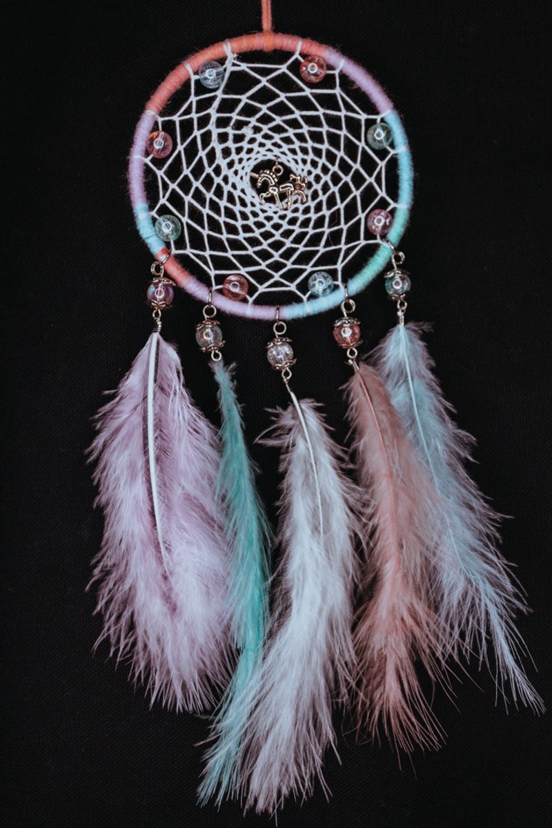 纯手工捕梦网 Handmade Dreamcatcher－【粉彩独角兽】 - 摆饰 - 其他材质 多色