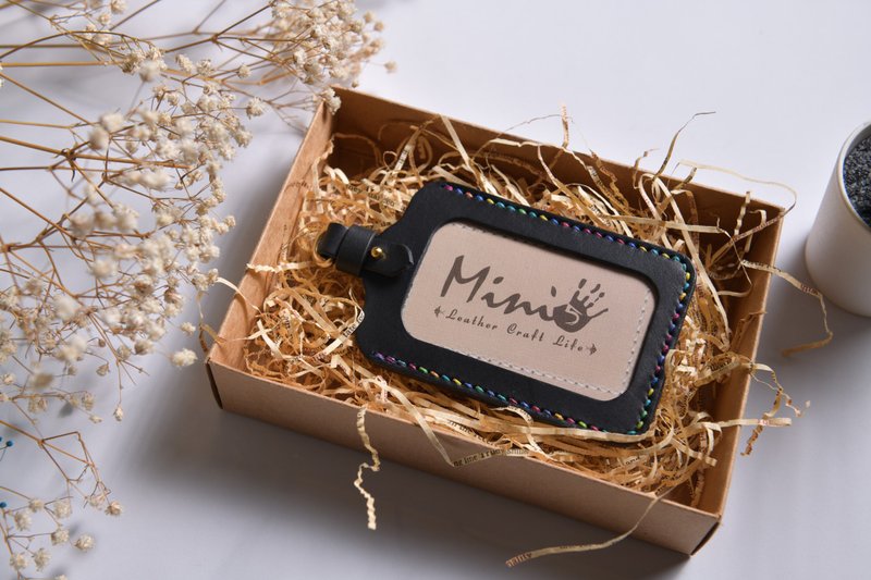 【Mini5】直式识别证 口袋版/ (不含颈绳/吊绳)可另购 - 证件套/卡套 - 真皮 