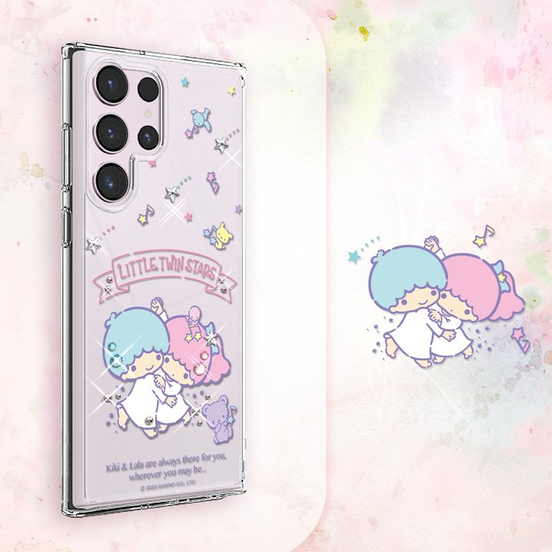 三丽鸥 S25/S24/S23/S22 轻薄军规防摔水晶彩钻手机壳-舞会双子星 - 手机壳/手机套 - 其他材质 多色