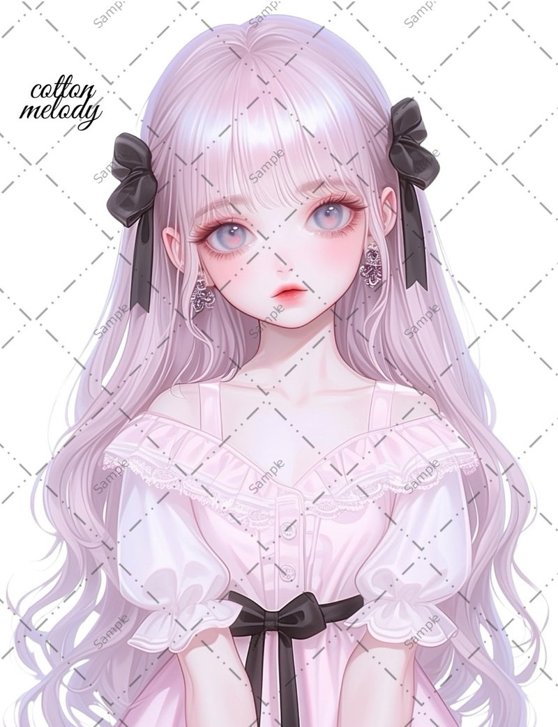 原创贴纸 no.1291 人物贴纸 原创贴纸 人物贴纸 女孩贴纸 原创人物贴纸 - 贴纸 - 纸 