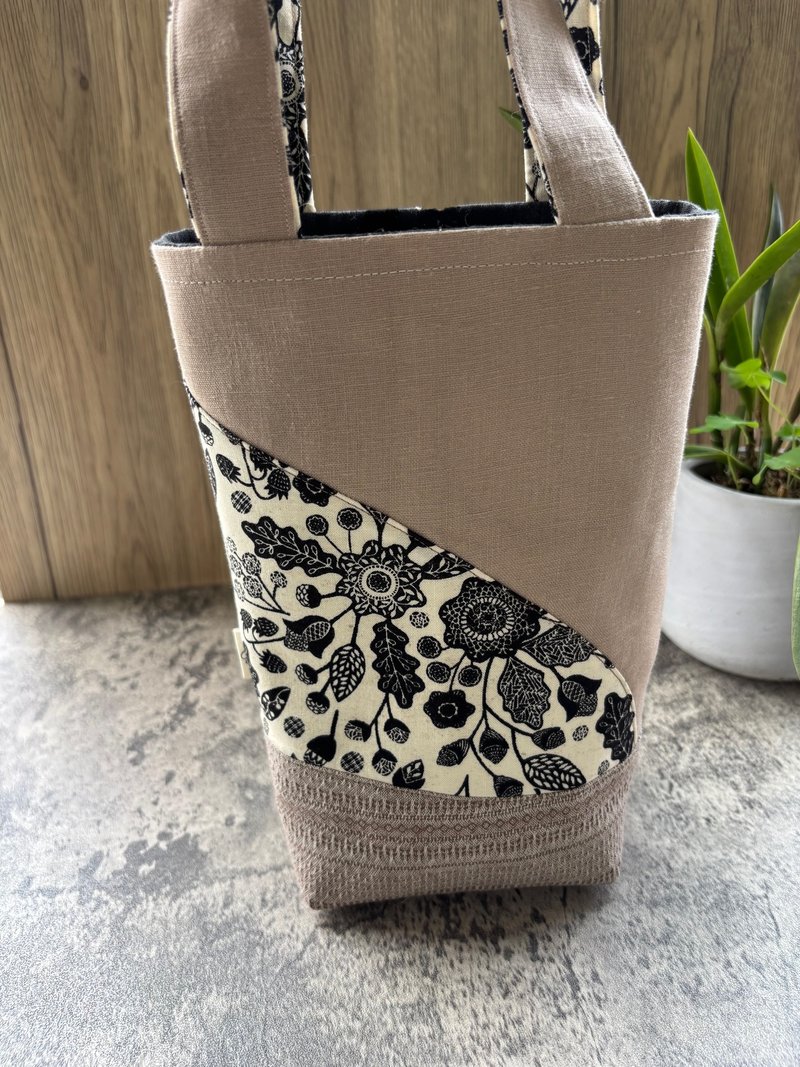 典藏水壶/早餐袋-文青 - 随行杯提袋/水壶袋 - 棉．麻 