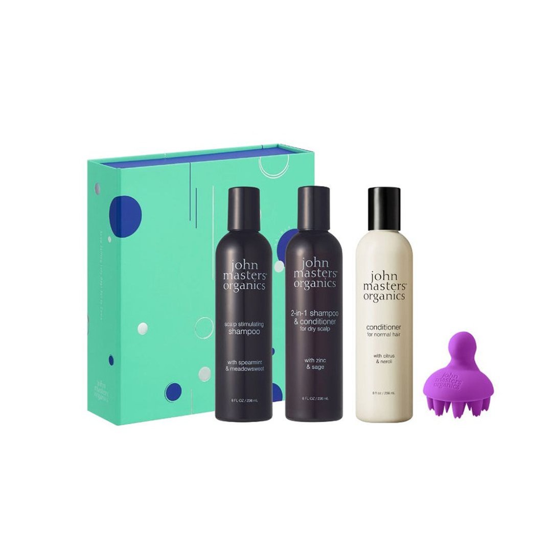 John Masters Organics 假期系列 轻盈洗护发组 - 洗发用品 - 浓缩/萃取物 多色