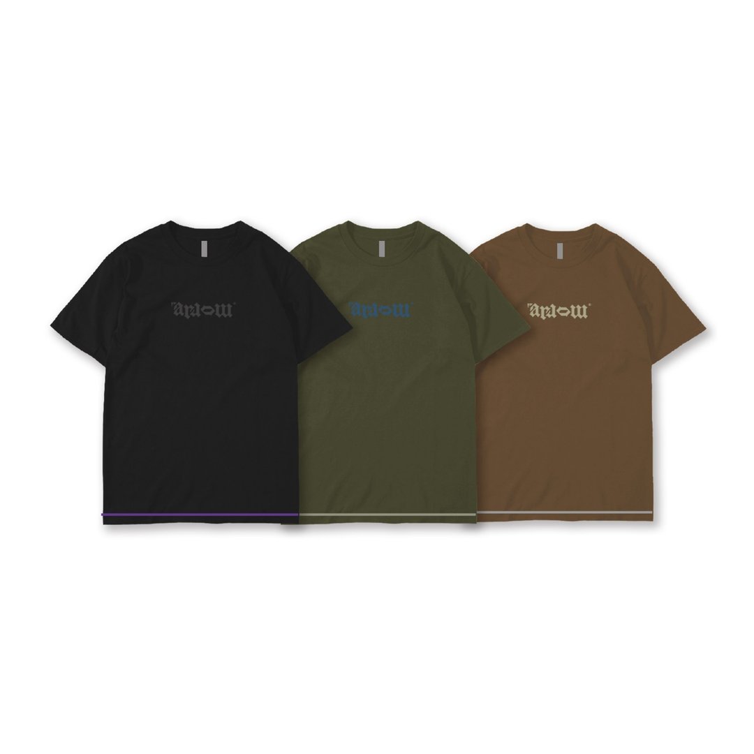 .67ARROW LOGO TEE 3.0_短T 刺绣 黑色 军绿 卡其 短袖大尺寸潮流 - 男装上衣/T 恤 - 棉 多色