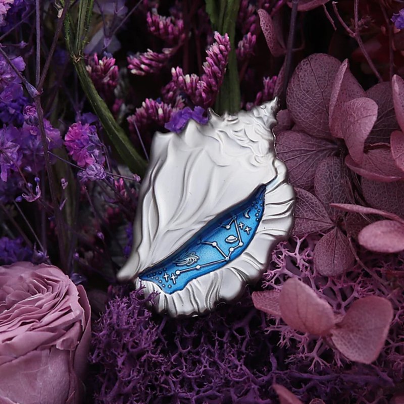 海洋之星 - 十二星座海洋生物纪念徽章原创设计金属珐琅胸针礼盒 - 徽章/别针 - 其他金属 多色