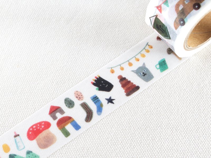 小径文化 x Soupy舒皮 联名和纸胶带 Vol.2 - 童年 ( MTW-SP014 ) - 纸胶带 - 纸 白色