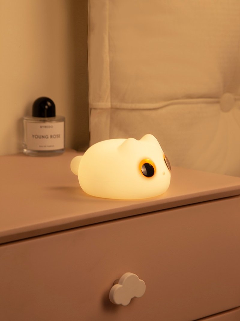 哈基米猫咪硅胶夜灯/拍拍灯/定时灯 - 灯具/灯饰 - 硅胶 白色