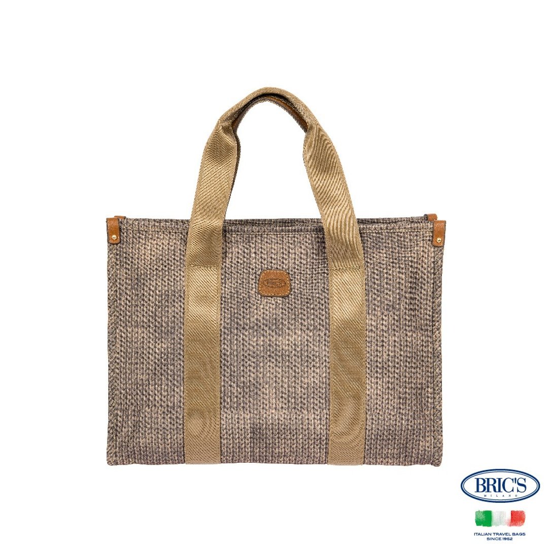 【BRIC' S】X-Bag S尺寸 歌剧院托特包-混羊毛坚果 - 手提包/手提袋 - 其他材质 多色