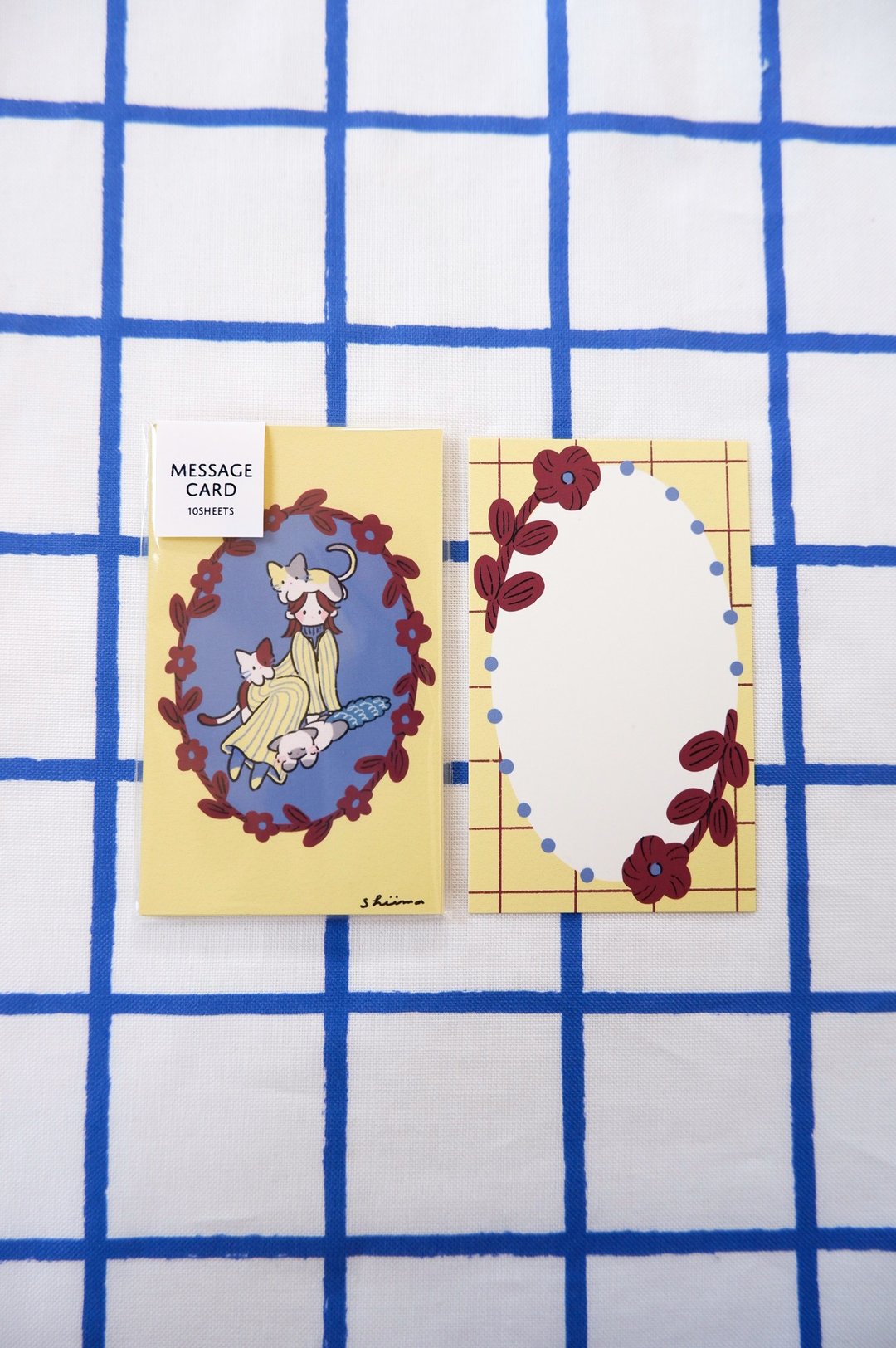 信封卡 猫咪 yellow 10入 - 卡片/明信片 - 纸 