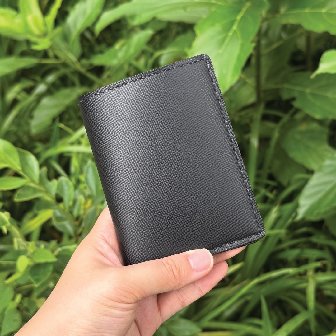 十字纹牛皮系列 直式钱包 6 卡 2 相款式 大容量皮卡包 手工皮革品 - 皮夹/钱包 - 真皮 多色