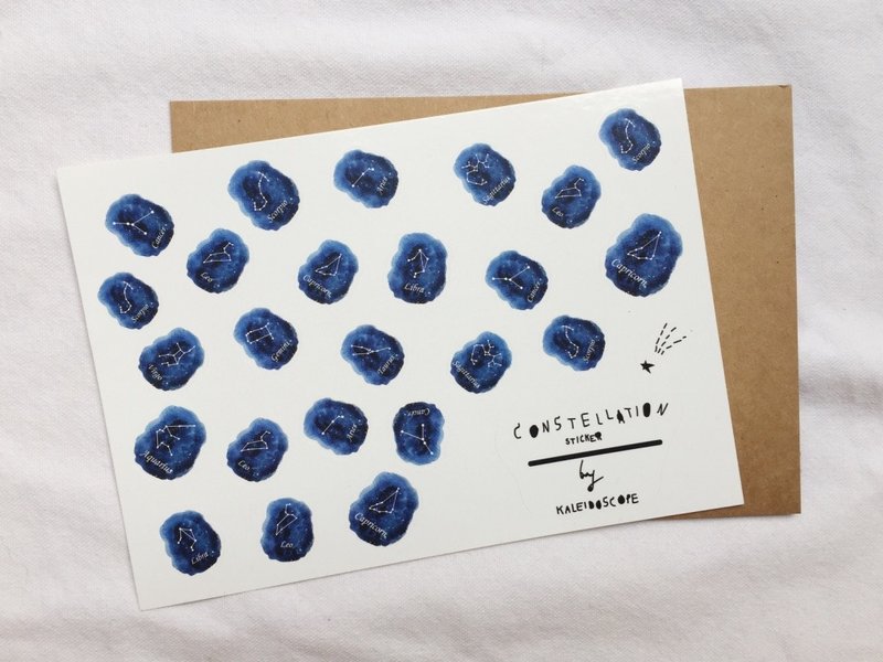 星座秘贴纸(2张) - 贴纸 - 塑料 蓝色