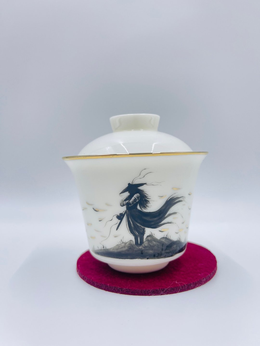 白瓷盖碗 - 茶具/茶杯 - 瓷 白色