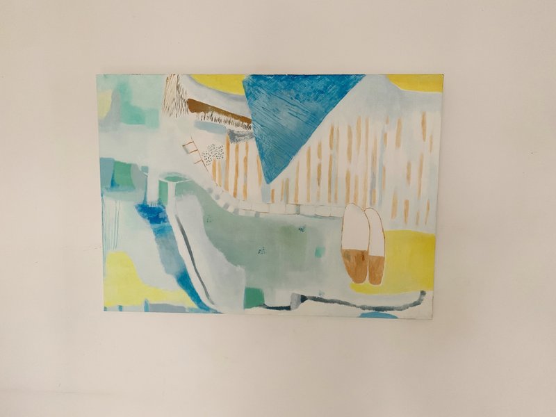 油画作品--飘荡的春日与夏天 - 海报/装饰画/版画 - 棉．麻 