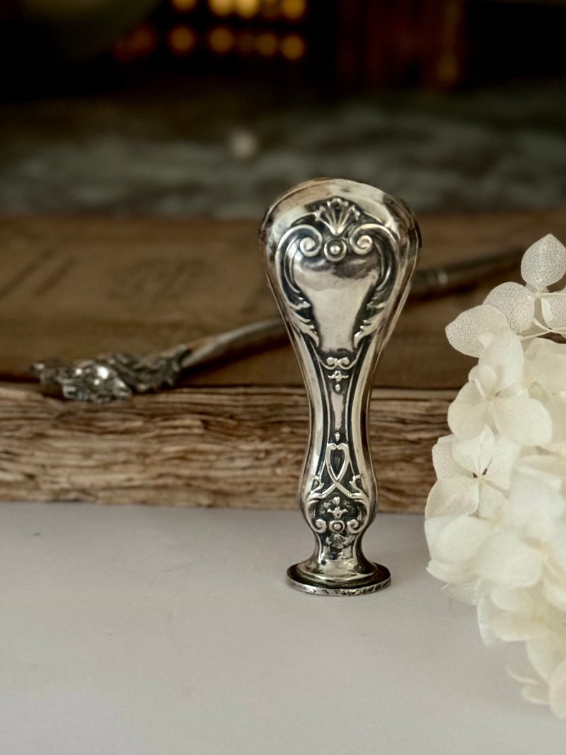 S售40706-绝稀法国古董纯银蜡封章 - 印章/印台 - 纯银 