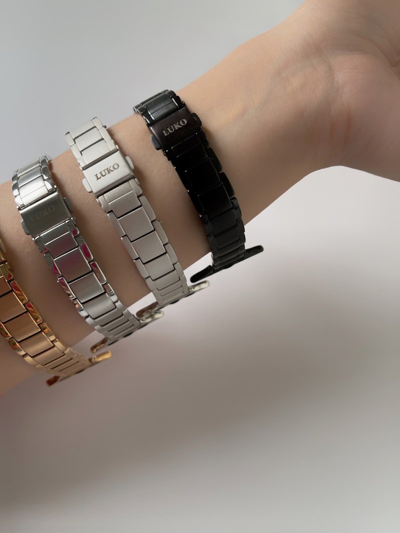 Apple Watch   |  设计感方格不锈钢细表带 - 表带 - 不锈钢 