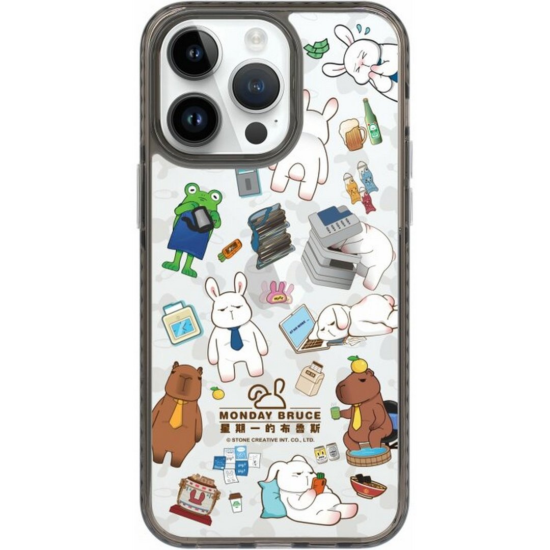 布鲁斯 趣味办公室 iPhone16 Samsung S25气垫标准防摔镜面手机壳 - 手机壳/手机套 - 塑料 多色