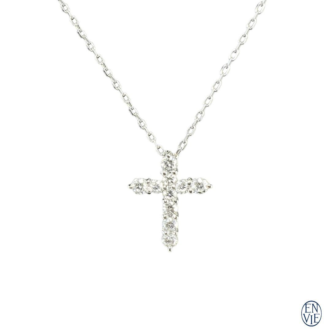 顶级铂金 天然钻石坠链 Platinum Diamond Necklace - 项链 - 贵金属 