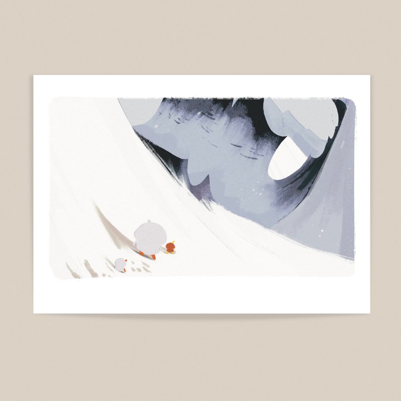 雪 / B5插画海报 - 海报/装饰画/版画 - 棉．麻 白色
