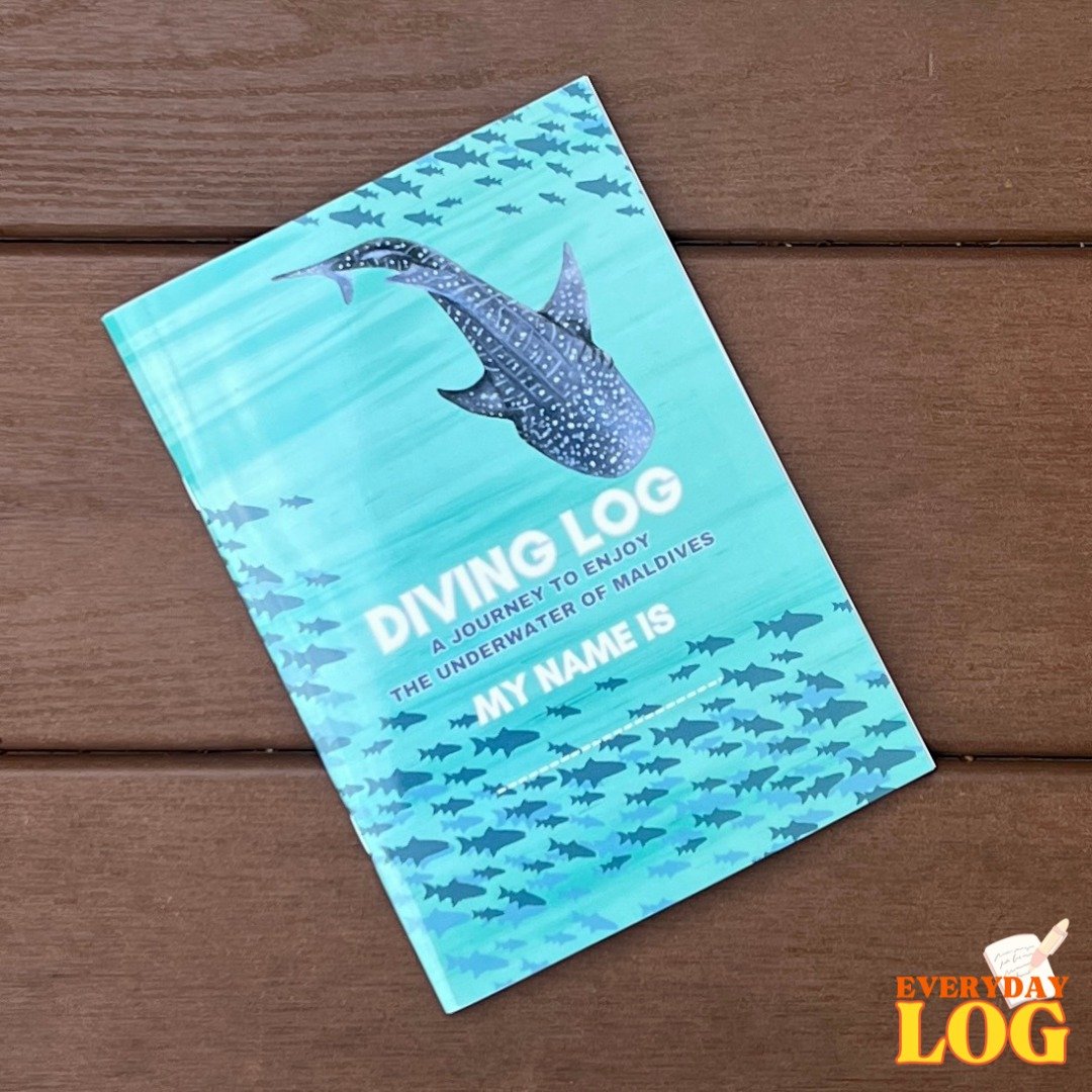 母亲节 礼物 马尔代夫 潜水日志本・潜水笔记 Maldives Dive Log - 笔记本/手帐 - 纸 绿色