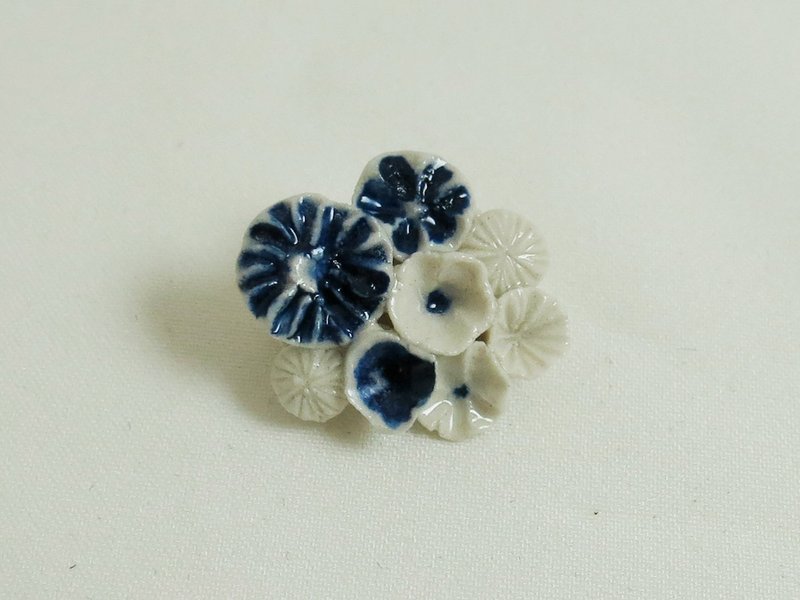 限量Ensemble陶瓷胸针 - 胸针 - 瓷 蓝色