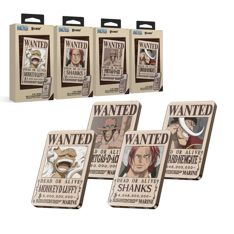 XPower x One Piece M10K 3合1 10000mAh超薄数显移动电源 - 充电宝/传输线 - 其他金属 多色