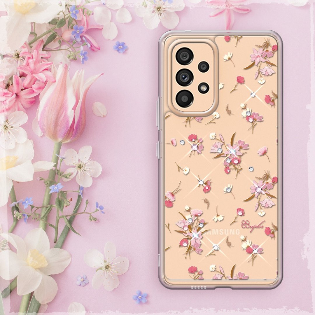 Samsung Galaxy A53 5G 防震双料水晶彩钻手机壳-小清新-芦莉草 - 手机壳/手机套 - 其他材质 多色