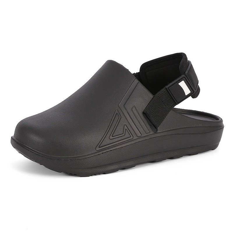 【ATTA】激厚减震 动感极弹包头室外拖鞋-黑色 - 拖鞋 - 塑料 