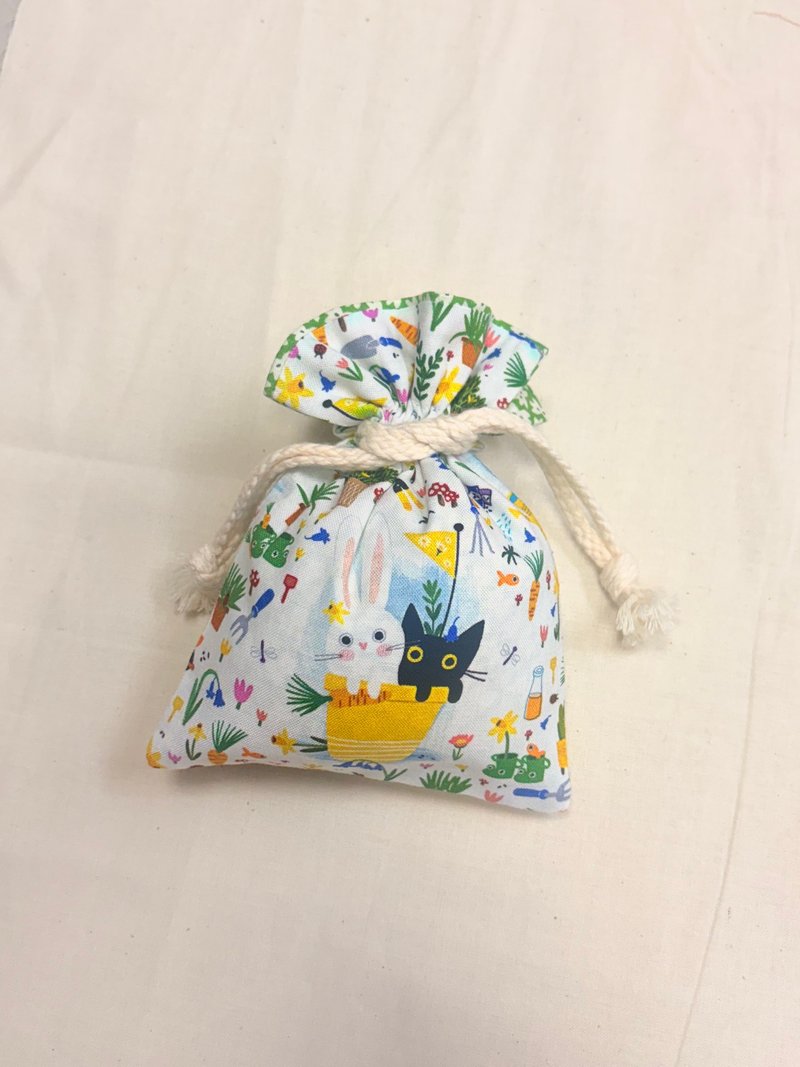 双面小巧束口袋 - 束口袋双肩包 - 棉．麻 多色