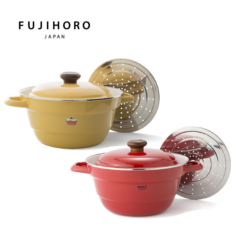 【官方直营】 双耳附蒸盘珐琅万用锅27cm-5.4L - 锅具/烤盘 - 珐琅 