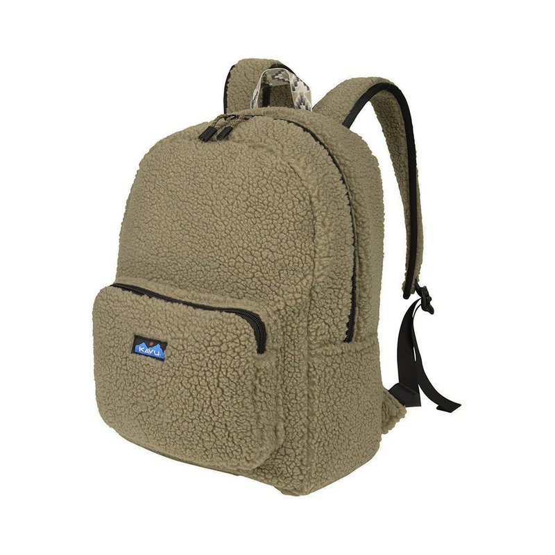 【西雅图 KAVU】 Pack Fleece 休闲毛毛后背包 浅卡其 #9225 - 后背包/双肩包 - 其他材质 卡其色