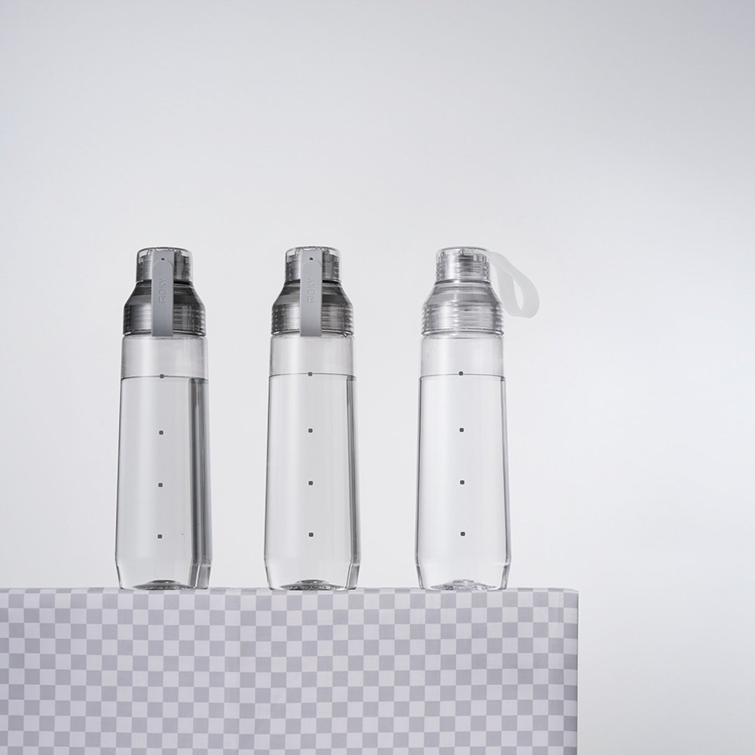【WOKY沃厨】ECOZEN透明瓶800ml (6色可选)-附弹跳粗吸管 - 水瓶/水壶 - 塑料 