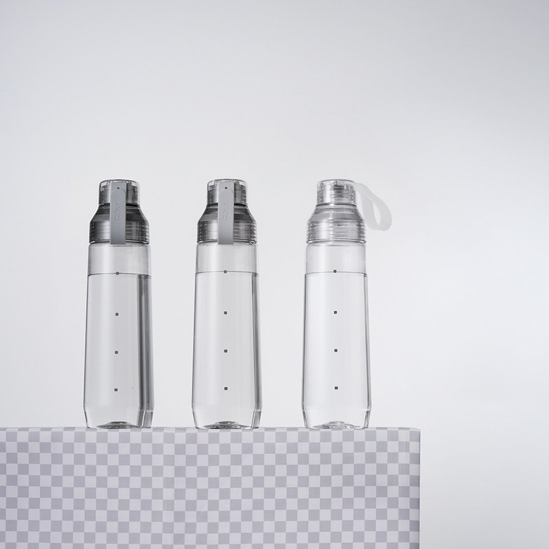 【WOKY沃厨】ECOZEN透明瓶800ml (6色可选)-附弹跳粗吸管 - 水瓶/水壶 - 塑料 