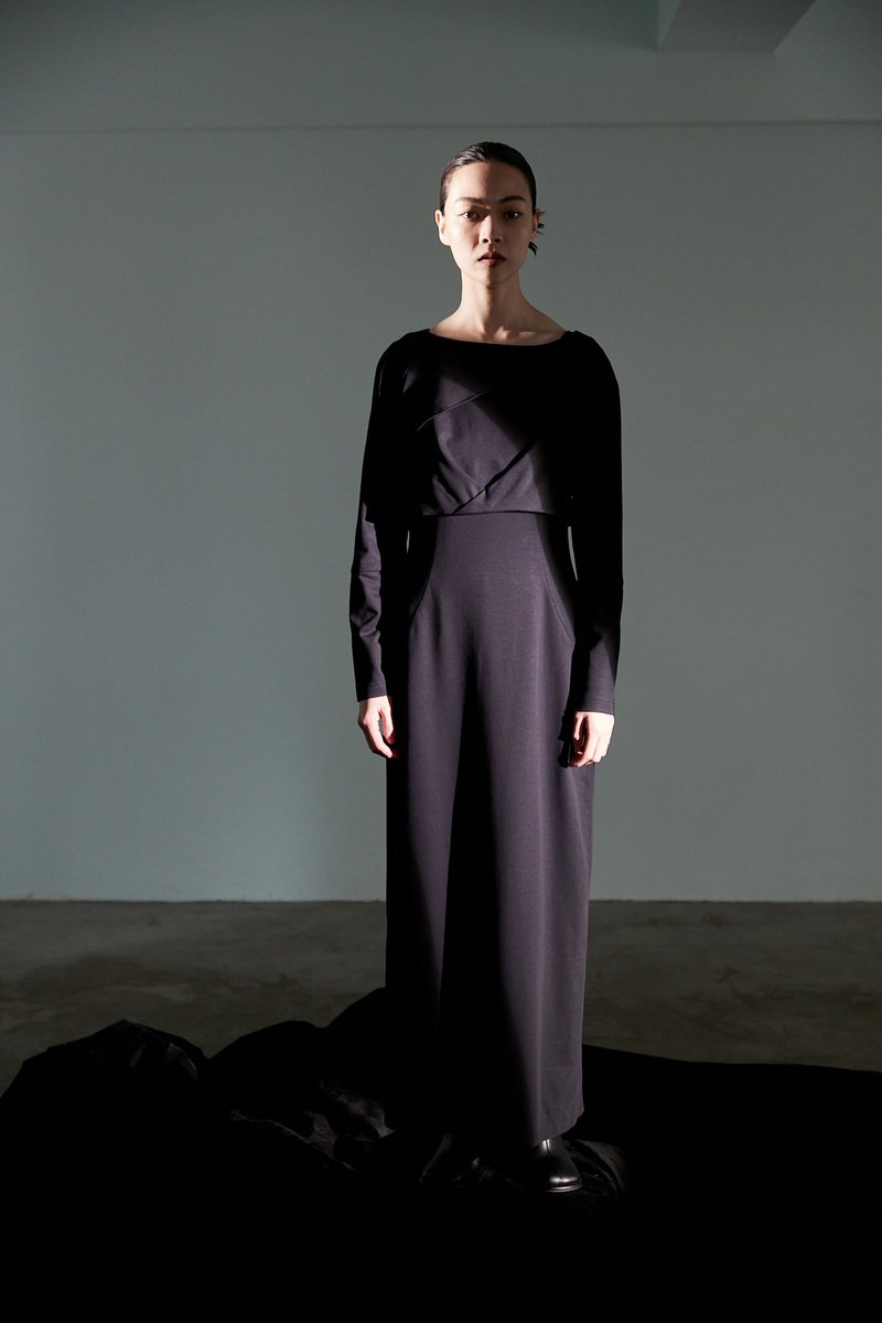 打折洋装 - 洋装/连衣裙 - 棉．麻 黑色