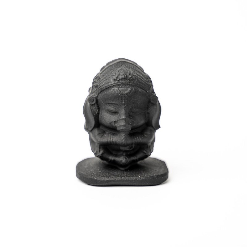 【Montagne】象神 | 黑曜石 | 扩香石公仔 - 香薰/精油/线香 - 水晶 黑色