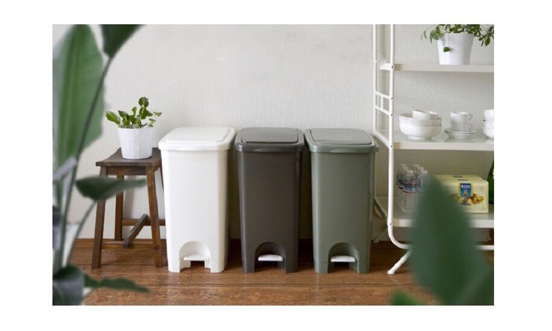 日本RISU (SABIRO系列) 脚踏按压式垃圾桶 45L - 垃圾桶 - 塑料 
